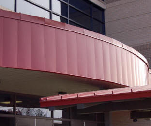 Metal wall panels, metal roof panels and metal soffit panels from 
	IMETCO on Sharon Elementary School in Buford, GA