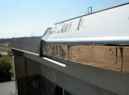 Edge metal could not withstand the forces of Hurricane Ivan. Photo by RICOWI, Inc.